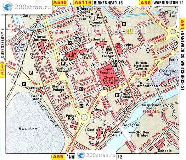 Карта кардиффа, великобритания
