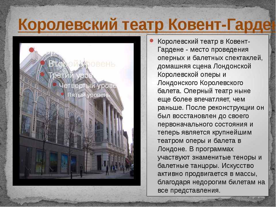 Район ковент–гарден в лондоне