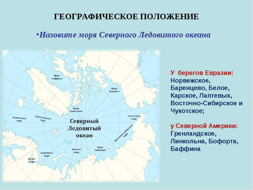 Координаты северного океана. Баренцево море и Северный Ледовитый карта. Географическое положение Северного Ледовитого океана. Моря Северного Ледовитого океана. Территория Северного Ледовитого океана.