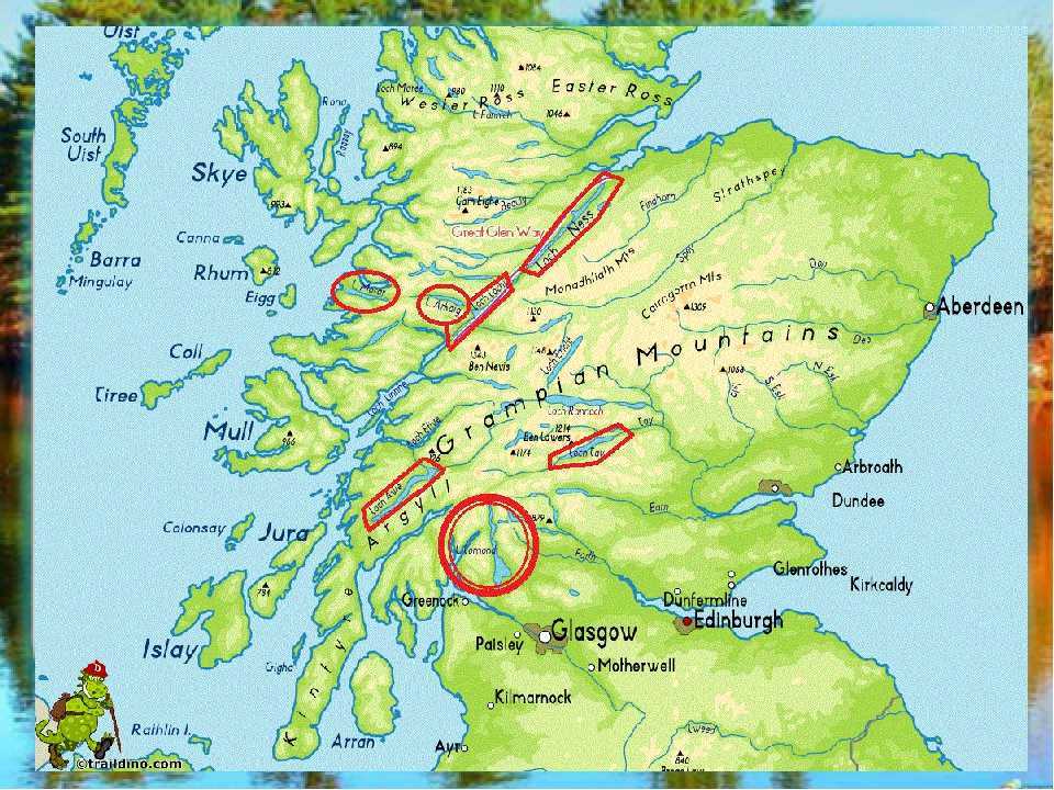 Карта мира шотландия на карте