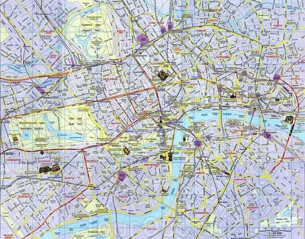 Подробные карты лондона | детальные печатные карты лондона высокого разрешения с возможностью скачать