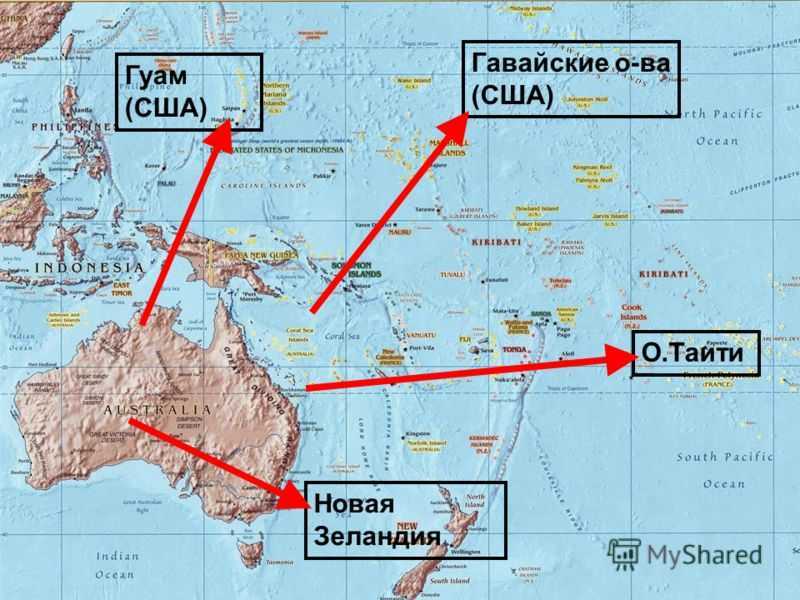 Гавайские острова карта где находятся