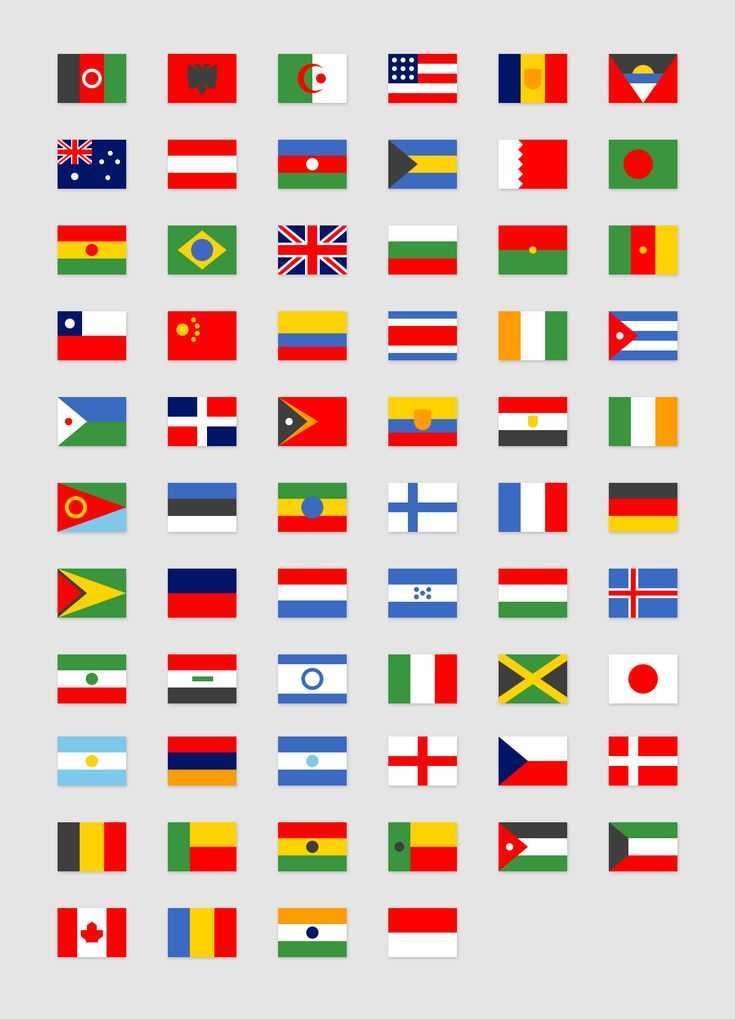 Флаги стран мира на svg