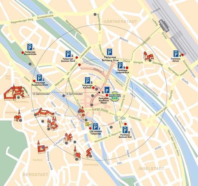 Карта достопримечательностей берна, удобное планирование поездки