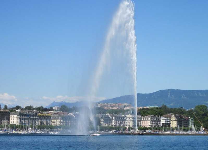 Где находится Женевский фонтан. Местоположение Женевского фонтана на карте Женевы и описание