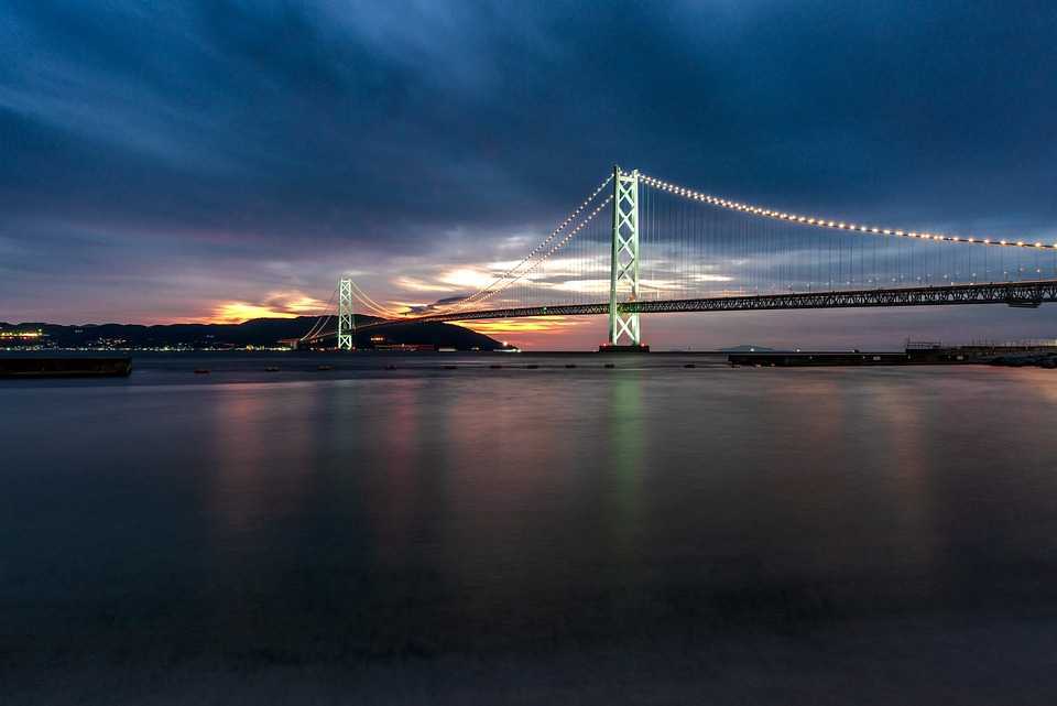 Висячий (подвесной) мост акаси-кайкё (akashi kaikyo bridge) - stroyone.com